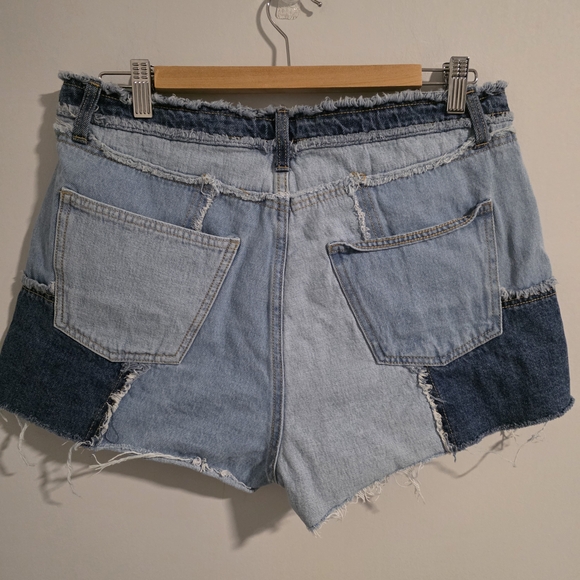 Wild Fable Patchwork Jean Shorts - Light and Dark Blue - Picture 4 of 10